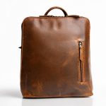 Personalized Leather Laptop Backpack