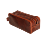 Personalized Leather Toiletry Bag