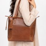 Womens Leather Tote Bag – Handmade Ladies Handbag Purse