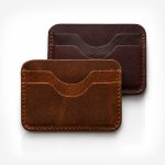 Slim Leather Card Holder – Minimalist Mens Front Pocket Wallet