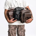 FullGrain Leather Crossbody Bag for Men & Women – Travel Shoulder Bag