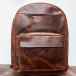 FullGrain Leather Backpack For Men
