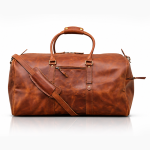 Full Grain Leather Duffle Bag – Handcrafted Mens Travel Holdall