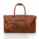 Personalized Leather Duffle Bag